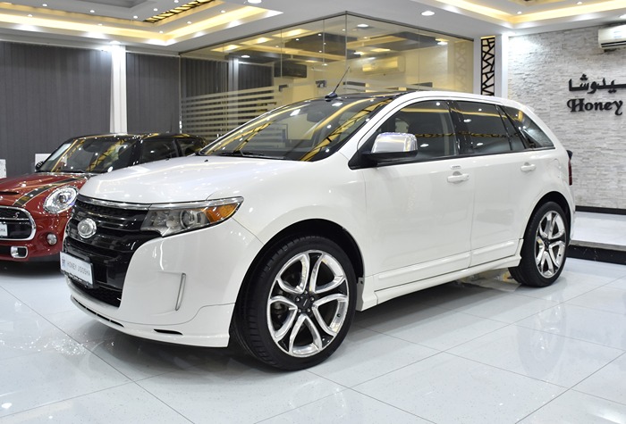 EXCELLENT DEAL for our Ford Edge Sport AWD ( 2011 Model ) in White Color GCC Specs