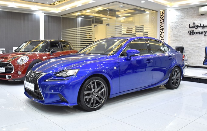 EXCELLENT DEAL for our Lexus IS350 F-Sport ( 2016 Model ) in Blue Color GCC Specs