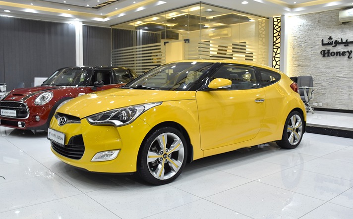 EXCELLENT DEAL for our Hyundai Veloster ( 2015 Model ) in Yellow Color GCC Specs