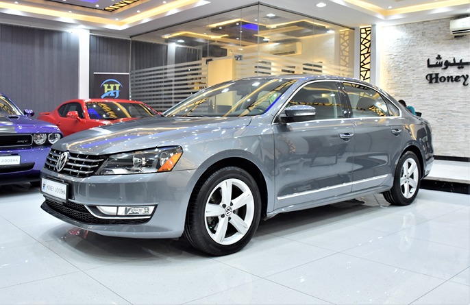 EXCELLENT DEAL for our Volkswagen Passat ( 2014 Model ) in Grey Color GCC Specs