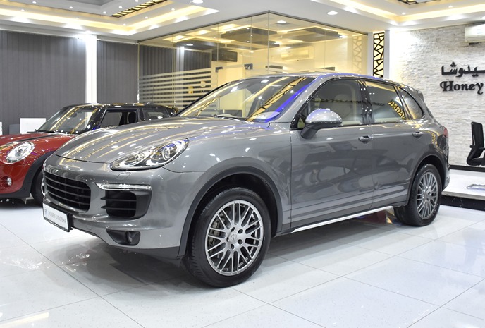 EXCELLENT DEAL for our Porsche Cayenne S ( 2015 Model ) in Grey Color GCC Specs