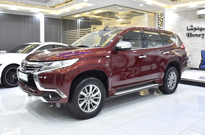 EXCELLENT DEAL for our Mitsubishi Montero Sport ( 2017 Model ) in Burgundy Color GCC Specs