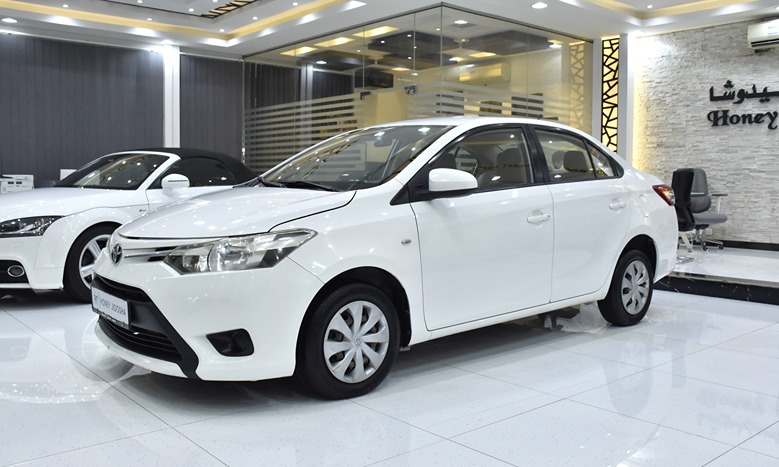 Toyota Yaris ( 2015 Model ) in White Color GCC Specs