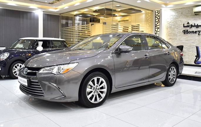 Toyota Camry LE Hybrid ( 2017 Model ) in Grey Color American Specs