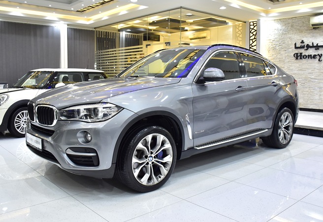 BMW X6 xDrive35i ( 2015 Model ) in Grey Color GCC Specs