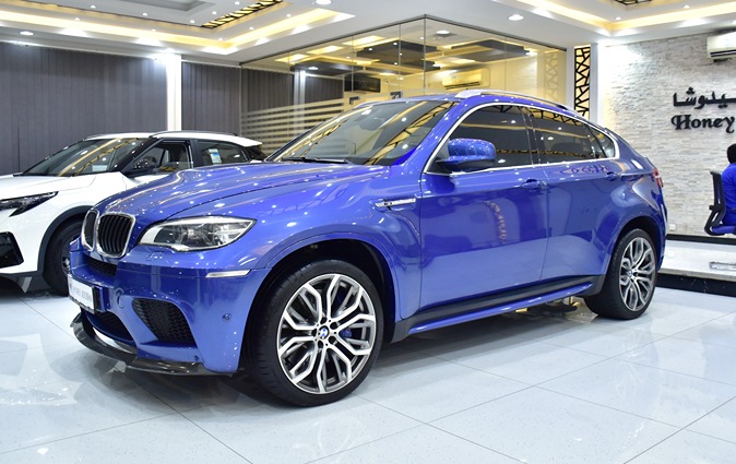 BMW X6 M ( 2013 Model ) in Blue Color GCC Specs