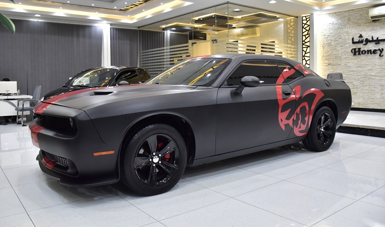 Dodge Challenger ( 2021 Model ) in Black Color American Specs